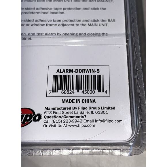 Flipo Security Mini Entry Alarm System Wireless Door & Window 2 Packs Of 5 - Picture 4 of 7